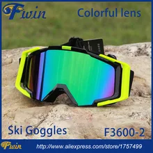 New style country cross Snow Snowboarding Glasses snow UV- Protection Multi-Color double anti-fog lens Snowboard Ski Goggle