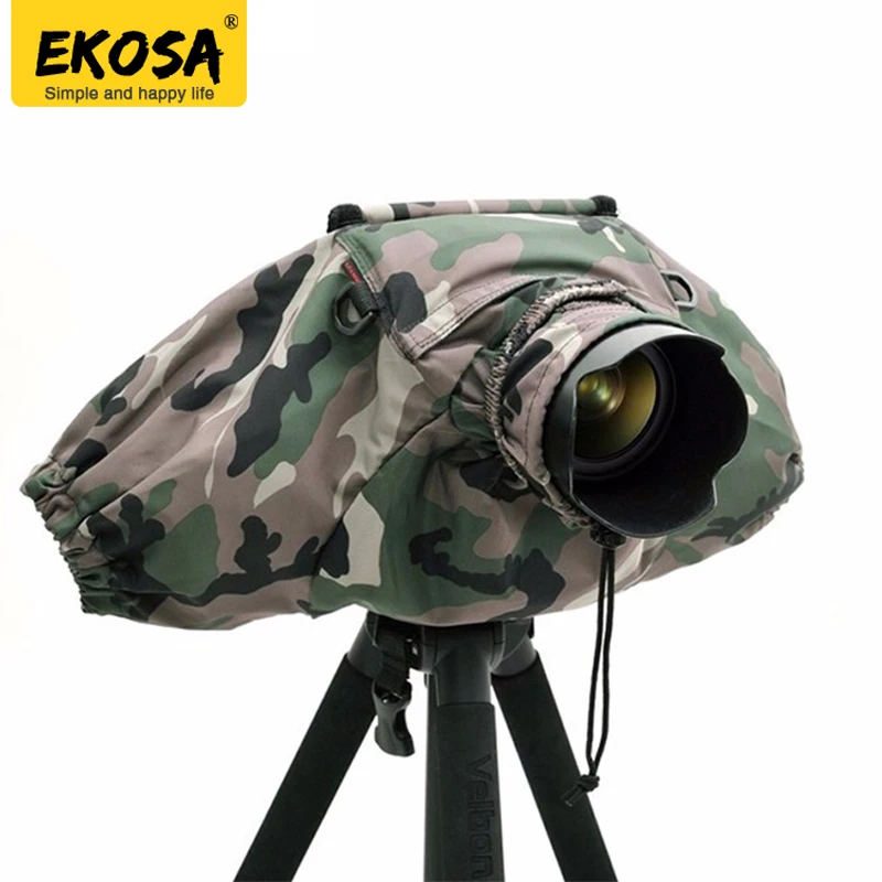 Goedkoop Ekosa Professionele Camera Regen Covers Coat Bag Protector Regendicht Waterdicht Tegen Stof voor Canon Nikon Pendax Sony DSLR SLR