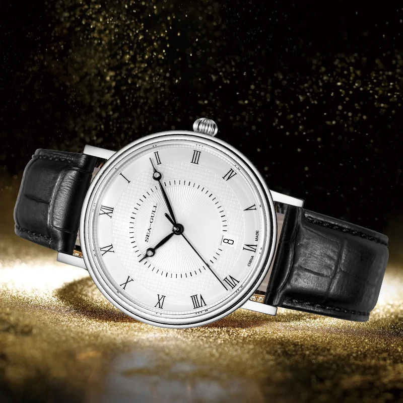 Review  Seagull watch Business automatic mechanical watch Waterproof steel belt watch couple 819.11.6022 bi