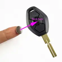 5 шт./лот для BMW 10 мм 11 мм 12 мм кристалл Автомобильный логотип эмблема ключ кнопка наклейка для Volkswagen VW Skoda для Audi для BMW складные ключи