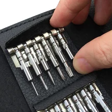 Черный 25 в 1 Прецизионная отвертка кошелек набор ремонтных инструментов многофункциональный инструмент Herramientas для iPhone ноутбук сотовый телефон Электроника ПК