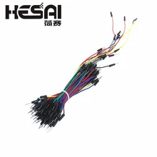 Умная электроника, 65 шт./лот, соединительный провод, кабель для мужчин, гибкий соединительный провод для arduino, макет, DIY, стартовый комплект