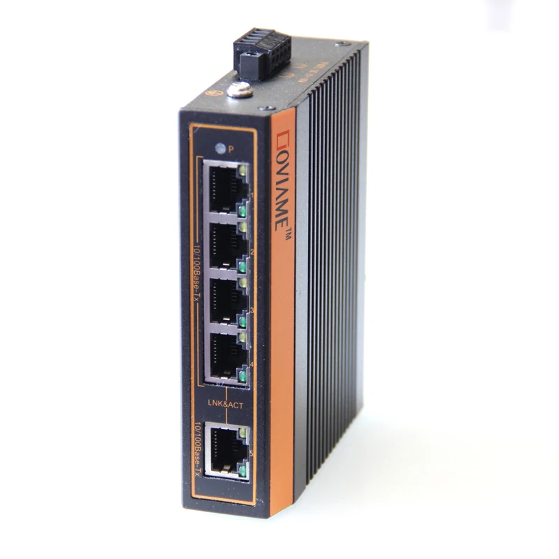 Коммутатор Ethernet на 5 портов Промышленный 10/100 Мбит/с разъем RJ45 сетевой коммутатор
