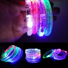 Лидер продаж Регулируемый поставки вспышки света светодио дный наручные часы браслет Дети игрушка в подарок забавные игрушки