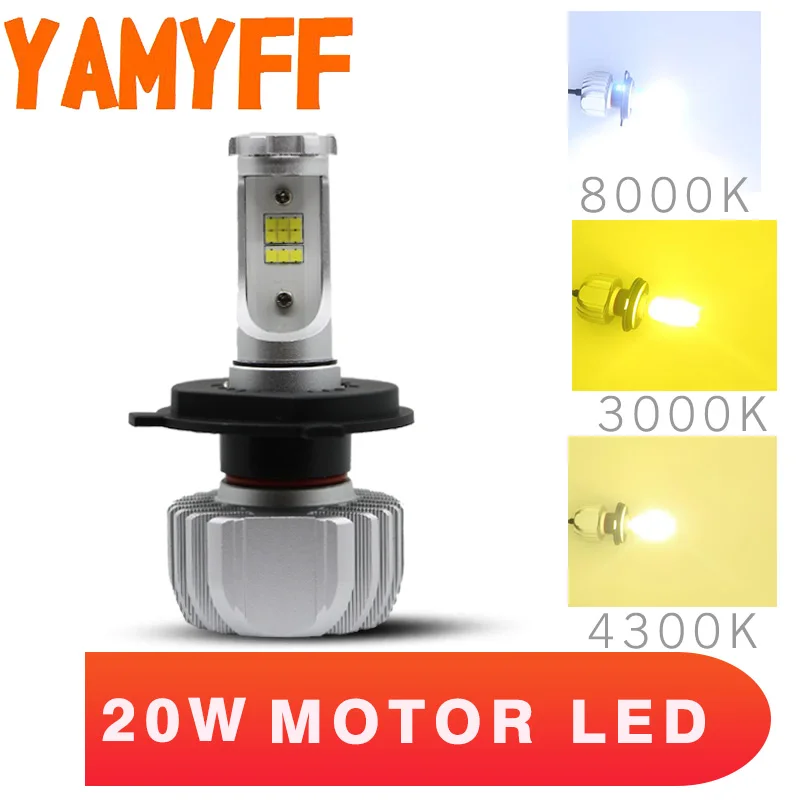 Светодиодные мотоциклетсветодиодный фары YAMYFF H4 светодиодсветодиодный лампы 3000