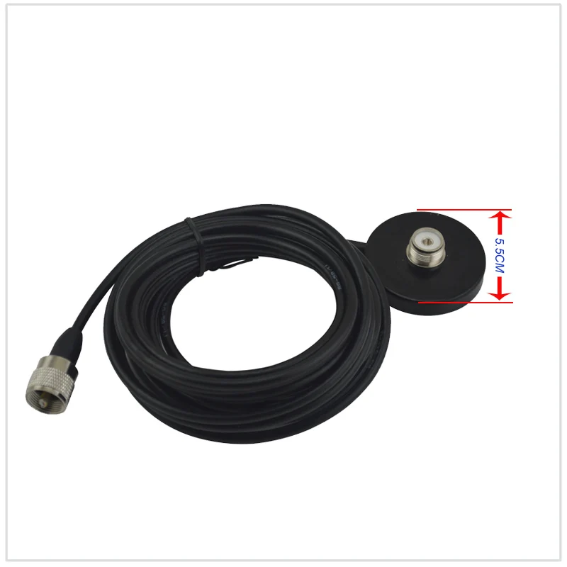 Móvel com 5 Nagoya Dual Band - 430 Mhz 2.15 Rg-58 Antena 3.0dbi 100 Watt Metro Cabo Coaxial u & Montagem Magnética Nl-310 144 6 NL-310 Nagoya Dual Band 144 430 MHz