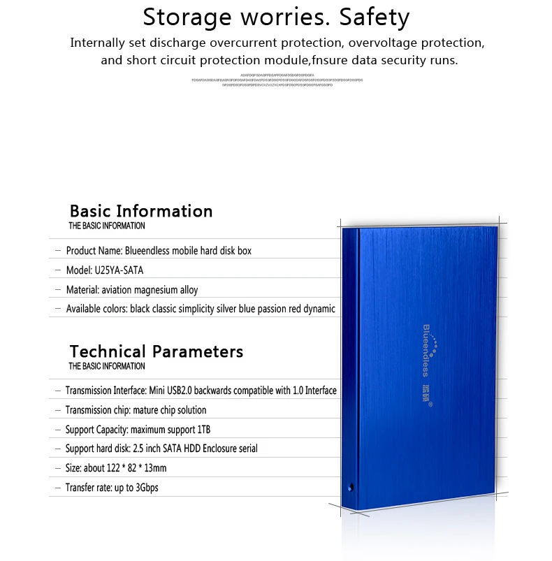 blueendless 100% NEW portable external hard drive disk HDD 1TB Externo Disco HD Disk Storage Devices laptops desktops disk 1tb (6)