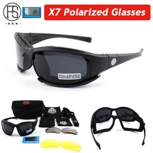 Hot Sale FS X7 C5 Polarized Military Sunglasses Airsoft Tactical Shooting Glasses UV400 Outdoor Sport Cycling