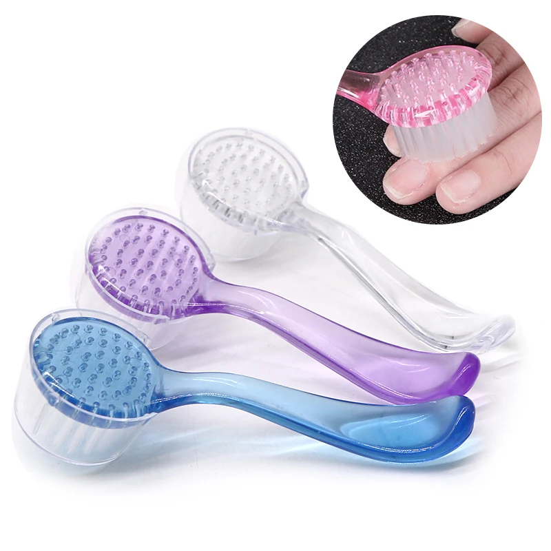 1pcs Nail Brushes Plastic Manicure Pedicure Brush Nail Cleaning Tools