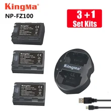KingMa npfz100 Батарея Зарядное устройство + 3 шт. NP FZ100 NP-FZ100 Камера Батарея для SONY ILCE-9 A7m3 a7r3 A9/A9R 7RM3 BC-QZ1 Alpha 9 9 S 9R
