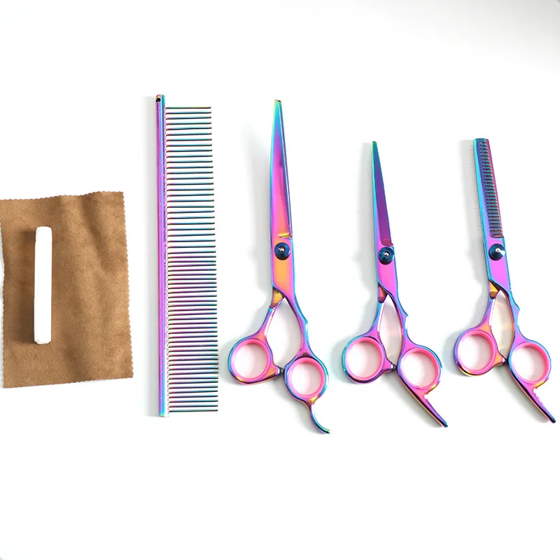 

Stainless Steel Pet Dogs Gromming Scissors Up Down Curved Shears Sharp Edge Animals Cat Hair Cutting Barber Cutting Tools Kit
