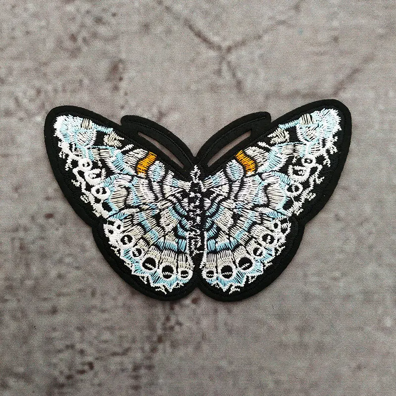

Beautiful Butterfly Embroidered Sticker Patches Applique Iron On Patch For Clothes Jean Jacket Handmade Garment Embroidery