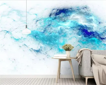 

beibehang behang 3d wallpaper Modern nordic abstract colorful clouds photo mural tv background wall wallpapers for living room