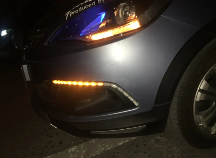 2 pièces bande de LED Flexible DRL feux diurnes étanche à l'écoulement séquentiel phare Switchback coureurs clignotants d'angle DRL