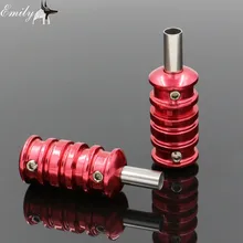 5 шт. алюминиевый сплав татуировки ручки 22 мм красный свет весовые Захваты с задней стволовой для татуировки поставка