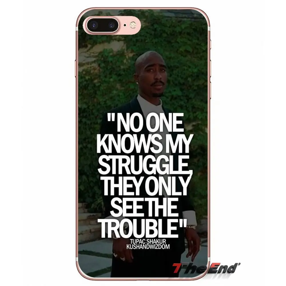 Tupac Shakur 2pac Quotes Silicone Tpu Case For Sony Xperia Z Z1 Z2