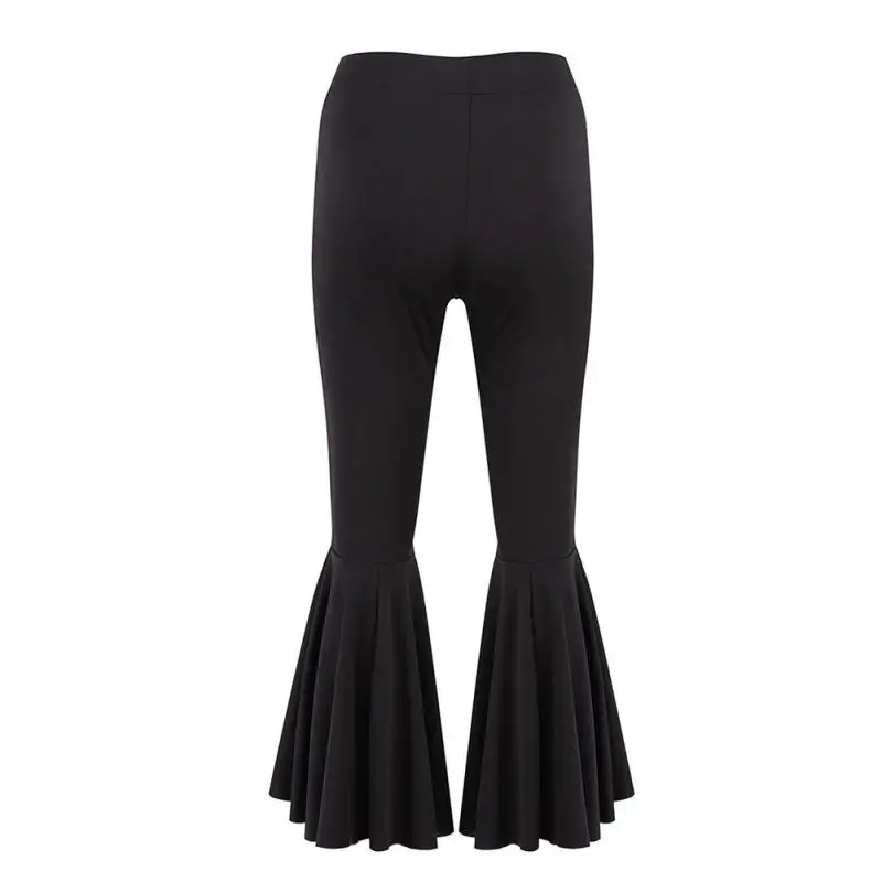 Elegant Women Flare Pants Slim Fit Ankle Length Flared Pants Ninth Pants Fashion Summer High 