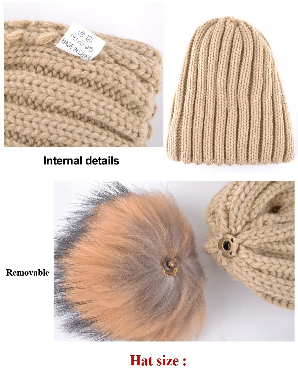 Высококачественные зимние шапки для женщин и мужчин, вязаная шапочка из натурального меха енота, шерстяная Повседневная теплая Ушная защита, шапка gorros, 7 цветов