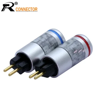 

2pcs/1pair Carbon Fiber 0.78mm Earphone Pin Plug for Westone UM3X W4R UE18 Connector Adapter Black Silver MMCX Earphone Pin Plug