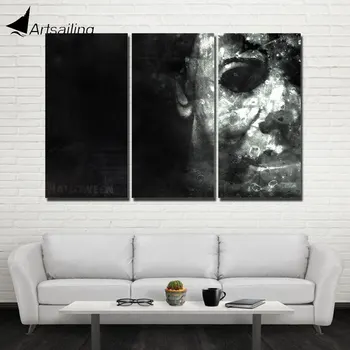 

ArtSailing Canvas painting Wall Art 3 Panel Modern halloween terror Wall Print on Canvas Home Living Room Decoration UP-2424C