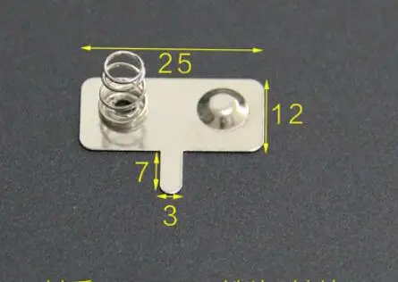 200 батарейки типа АА № 5 часть батарейного блока из оцинкованного алюминия 12*25 мм пружинный контакт шт контейнер под элемент питания положительный и отрицательный положительный биполярный батарея
