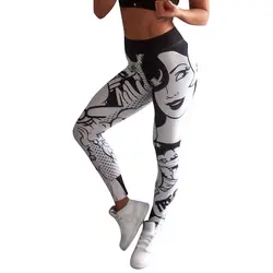Cartoon Women Compression Sports Yoga Pants Elastic Exercise Tights Jogging Jogger Fitness Trousers Gym Yoga Slim Leggings