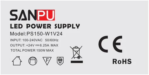 Fonte de Alimentação de Comutação de Tensão Transformador de Iluminação por Leds ac para dc Sanpu Smps w Levou Constante Motorista 220 6a 110 Tira 24 v 150 17 Cheap Fonte de alimentação de comutação