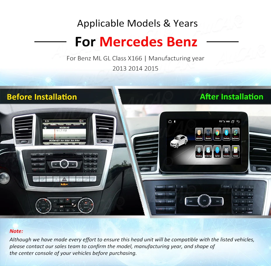 Best Add to CompareShare AuCAR Android 10.25 Car Radio for Mercedes Benz S Class W221 2006 - GPS DVD Player Touch Screen Multimedia 7