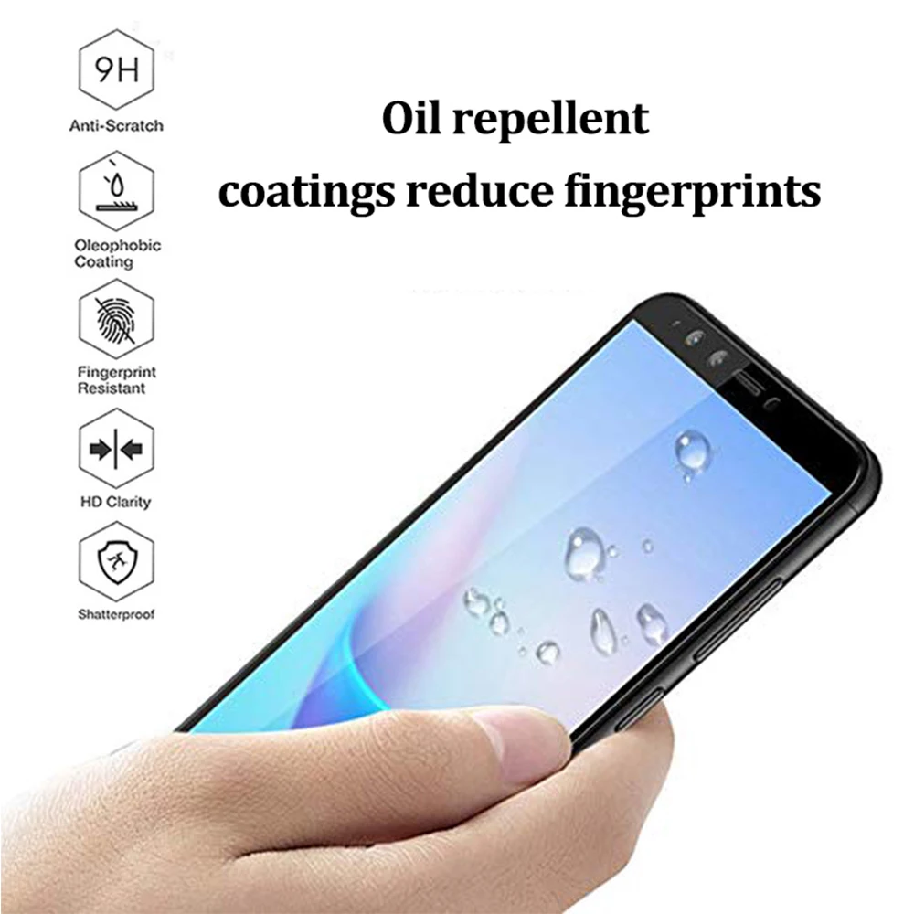 Защитный стеклянный чехол для huawei y7 prime 2018 закаленное стекло y6 y9 y 7 6 9 защита