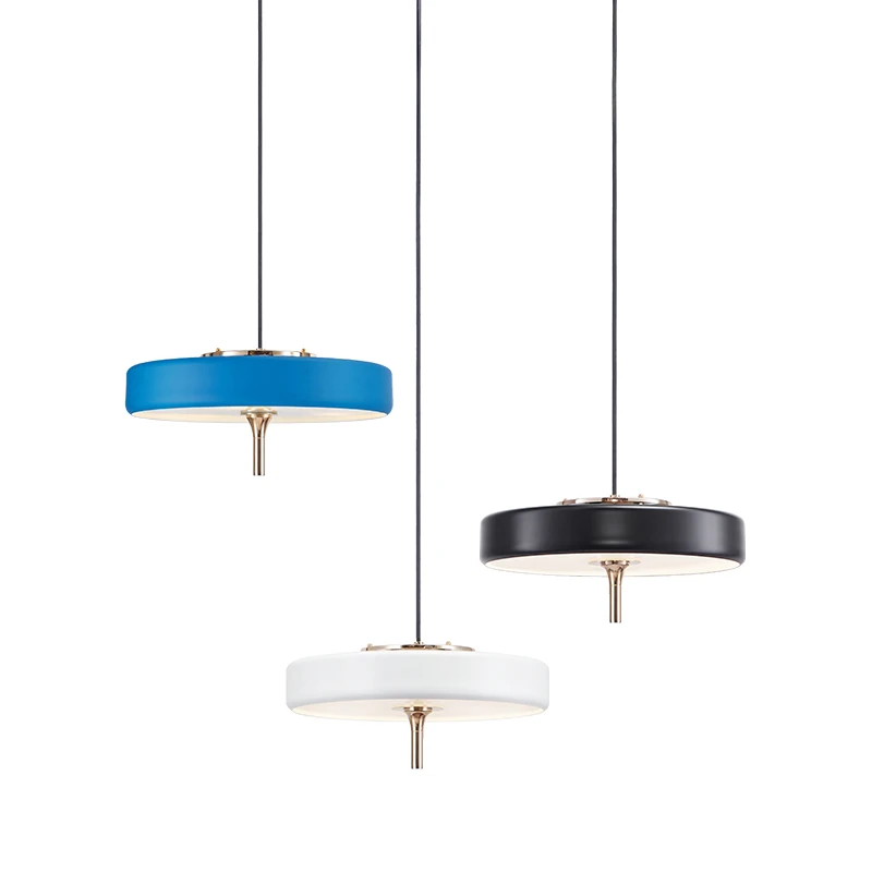 

Ditoon Postmodern Led Pendant Light Designer'S Lighting Dining Living Room Bedroom Metal Lamp Nordic Blue White Black Luster
