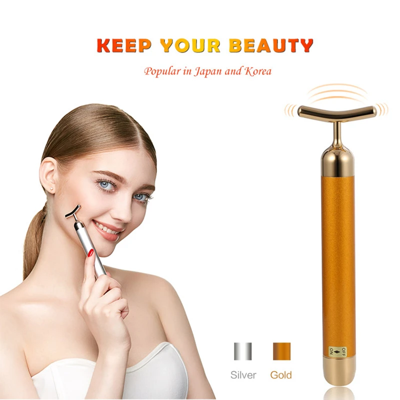 

MIQMI Waterproof Electric 24K Gold Bar Vibration Skin Massage