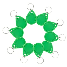 10 шт. RFID ABS смарт-метки зеленые брелки 13,56 МГц брелки IC NFC метки ISO14443A MF Classic® 1k ключ-карта контроля доступа