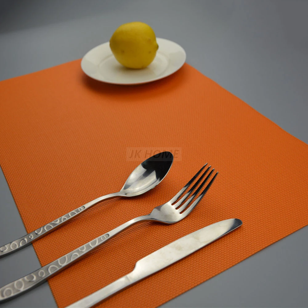 JK Home 4Pcs/lot Dining Table Mat Plates Pads Bowl Pad Coasters Fast-Dry Table Cloth Pad Slip-Resistant Kitchen Table Decoration