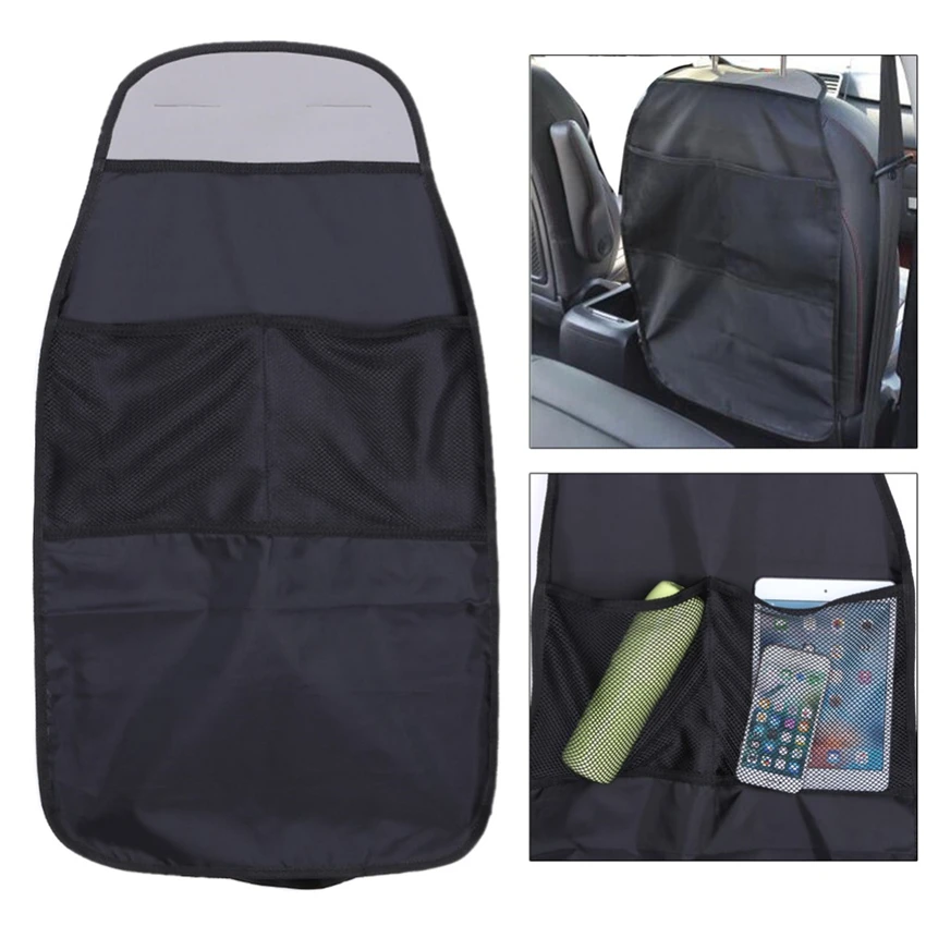 2Pcs/Lot Waterproof Auto Seat Back Organizer Storage Bag Car Scuff Dirt Protect Cover Pad Child Baby Kid kick Mat Pads | Автомобили и