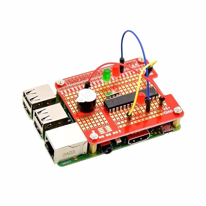 Макетная плата GPIO для HAT Shield макетная с винтами Raspberry Pi 3/2 Модель B + Plus|Аксессуары