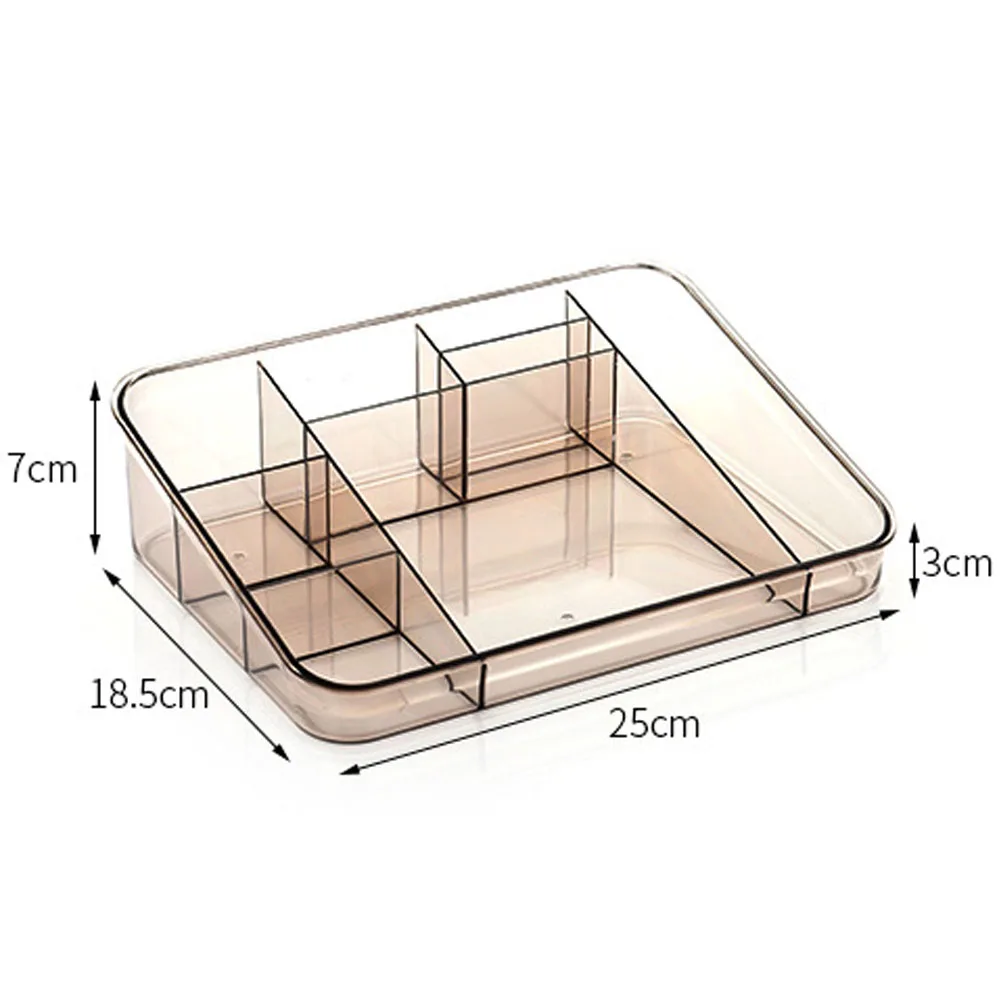 Прозрачный акриловый большой емкости макияж Чехол косметический Органайзер держатель коробка для хранения