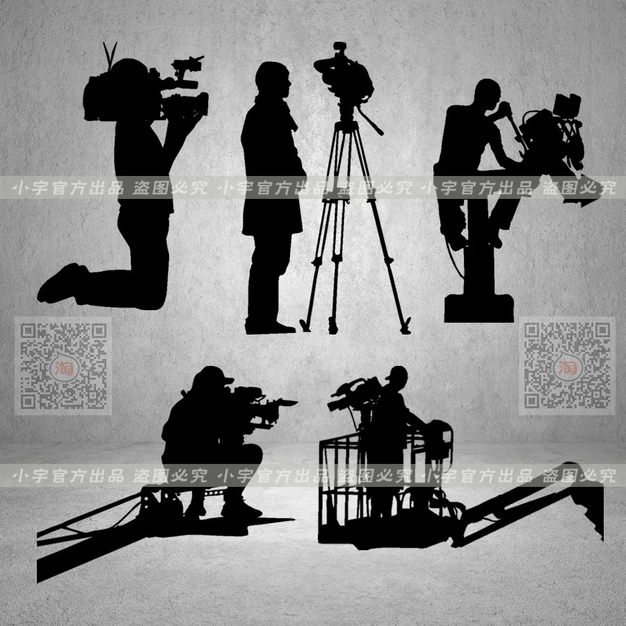 Movie Camera Vinyl Wall Decal Photography The theme props Cinema Mural