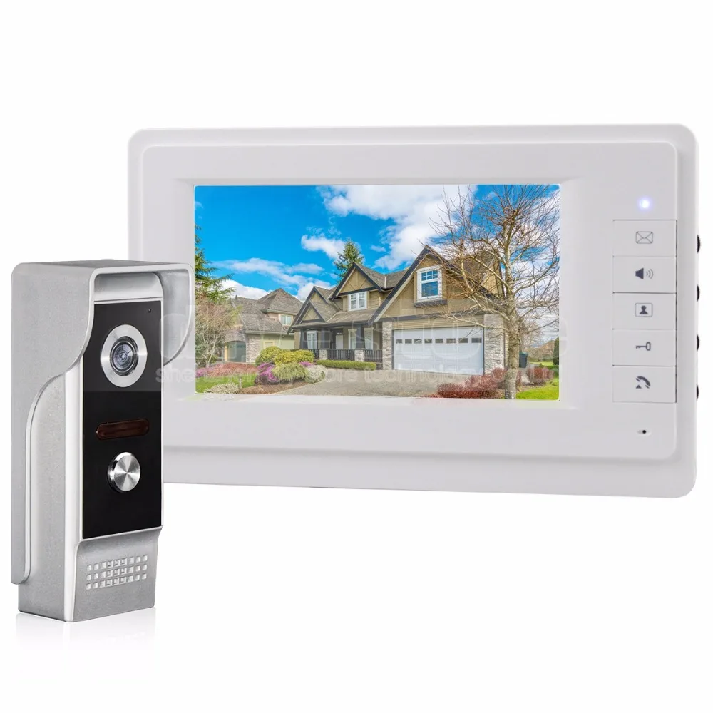 

DIYSECUR 700TVLine IR Camera 7 inch TFT Color LCD Display Video Door Phone Intercom Doorbell IR Night Vision