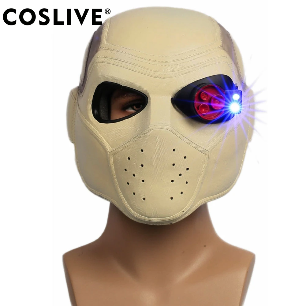 Coslive Suicide Squad Deadshot Helmet Full Head COSplay Hero Halloween