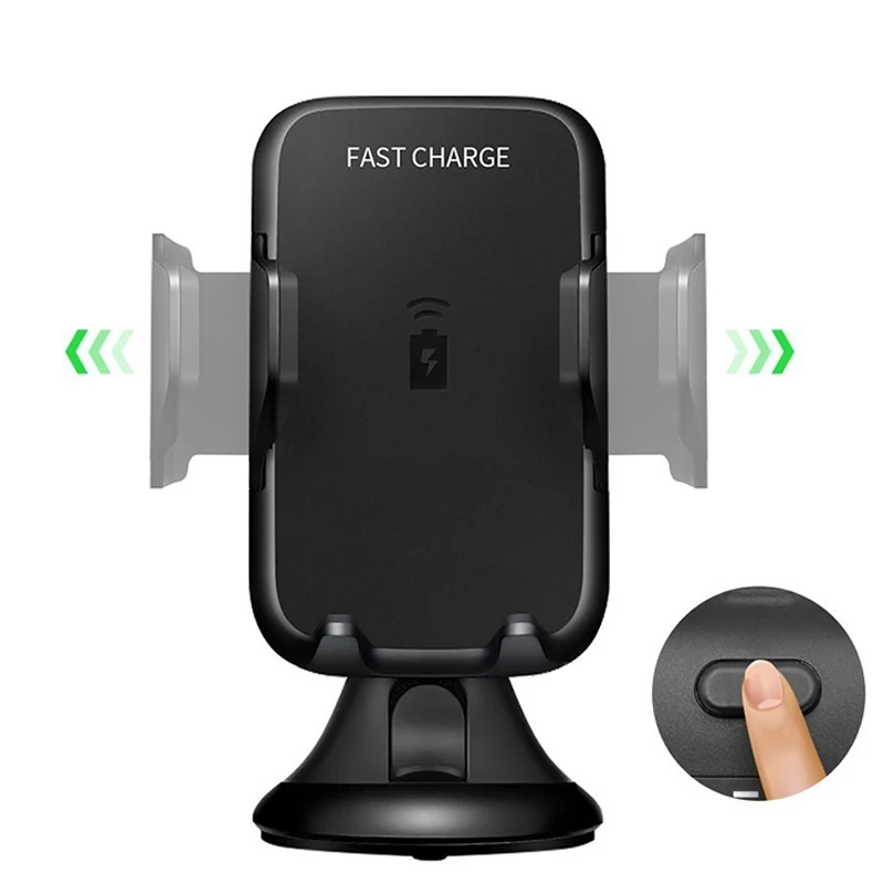 DCAE QI Wireless Charger Car Charger For Samsung Note 8 S8 S9 Fast Wireless Charging Phone Holder for iPhone XS Max XR X 8 Plus