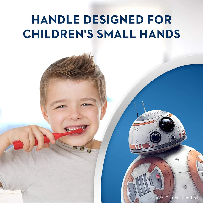 Зубная щетка OralB Детская электрическая мягкая вращающаяся с мультяшным рисунком