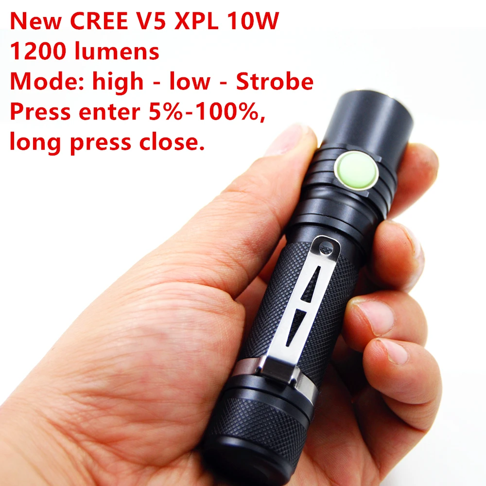 New Mini penlight 1200LM Waterproof LED Flashlight Torch 3 Modes