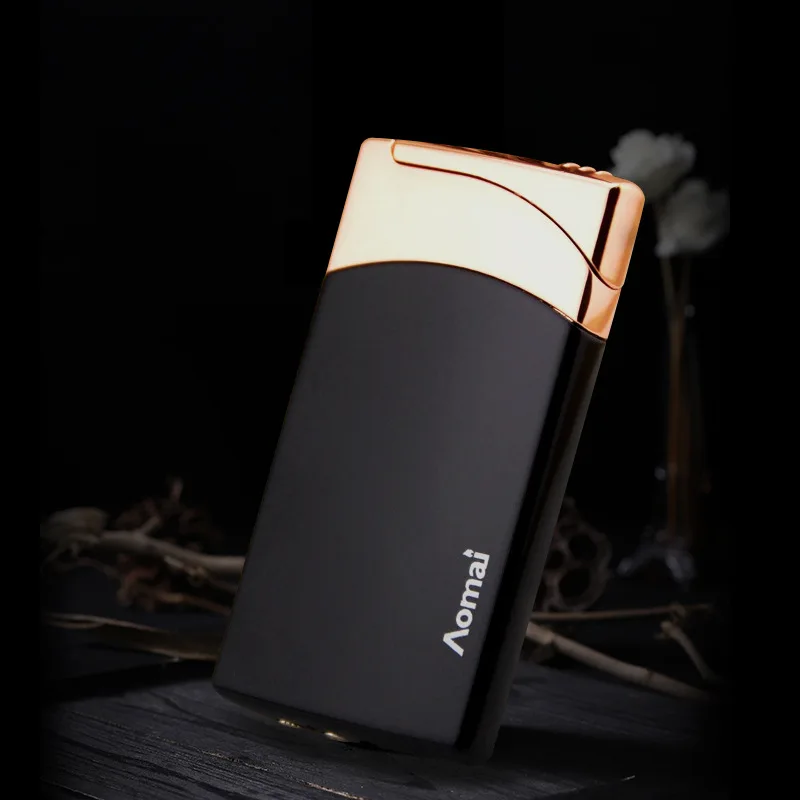 

2018 New Compact Jet Lighter Gas Torch Lighter Flat Windproof Metal Cigar Lighter 1300 C Butane Lighter Cigarette Accessories