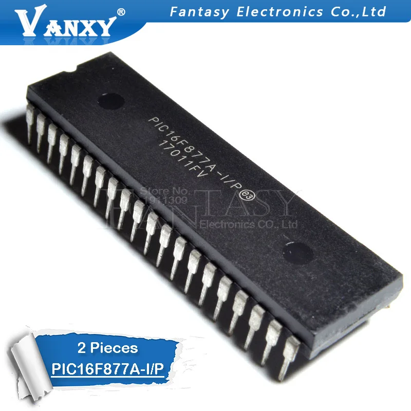 2 шт. микроконтроллеры с улучшенной вспышкой DIP40 PIC16F877A DIP 16F877A 40 новый и