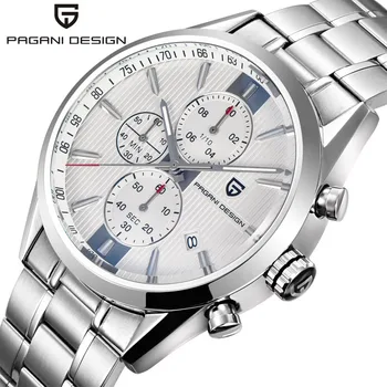 

Luxury Brand PAGANI DESIGN Chronograph Business Watches Men Waterproof 30m Japanese Movement Quartz Watch Clock Men reloj hombre
