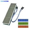 MAX7219 LED microcontrôleur 4 en 1 affichage avec 5P ligne matrice de points Module 5V tension de fonctionnement pour Arduino 8x8 matrice de points commune ► Photo 1/6