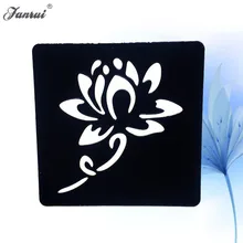 Цветок лотоса хной татуировка трафаретов Для женщин девочек Менди татуировки шаблон Макияж советы для Средства ухода за кожей Книги по искусству живопись мороженого AG02