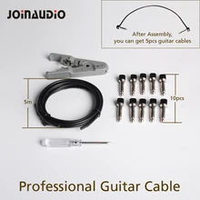 JOINAUDIO гитарный кабель Solderless подключения дизайн DIY гитарная педаль патч-кабель комплект(длина кабеля 5 м