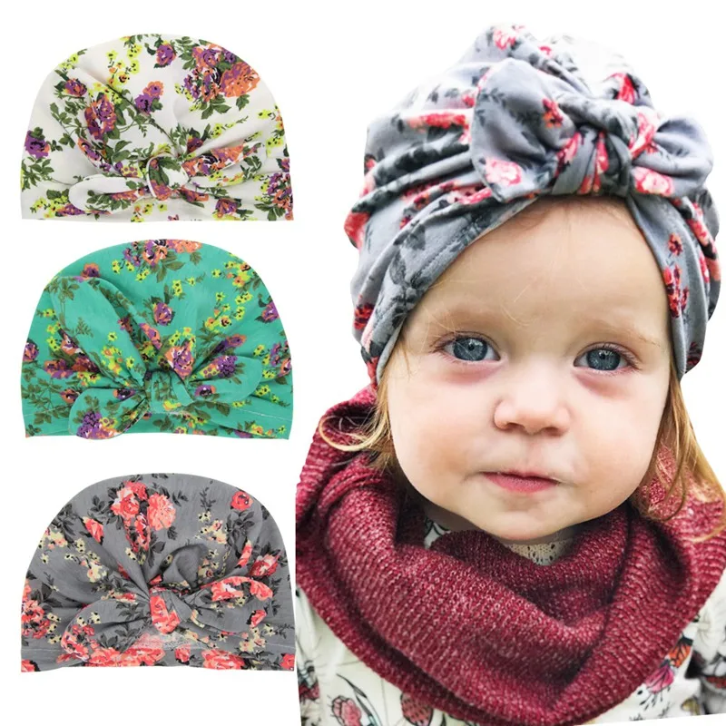 Детская повязка на голову с бантом и резиновыми ушками; хлопковая эластичная повязка на голову; повязка на голову для младенцев; Шапка-бини; бохо-повязка на голову для девочек