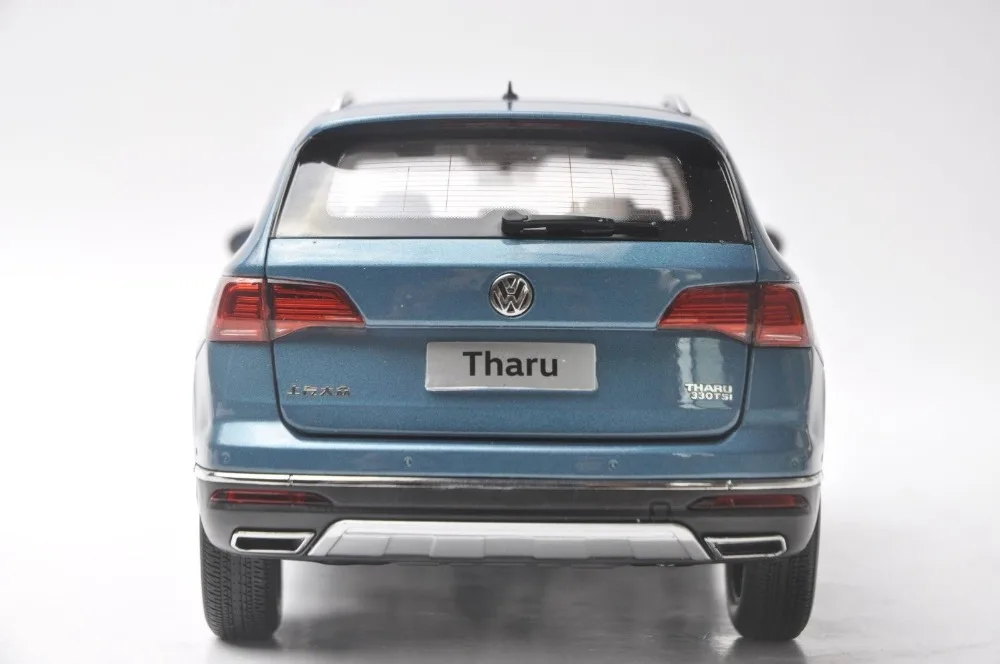 Модель литая под давлением в масштабе 1:18 для Volkswagen VW Tharu 2018 Blue новинка внедорожник
